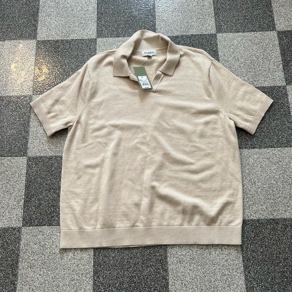 NWT Men's Goodfellow & Co Short Sleeve Johnny Collar Polo Shirt- XL - Picture 3 of 9